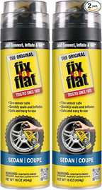 Tire Repair, 16 oz, 2-Pack | Emergency Use | Eco-Friendly Formula | For Standard Tires | Universal Fit