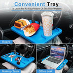 Car Steering Wheel Desk, Travel Car Accessories, Car Stand Trays for Eating, Multipurpose Car Steering Wheel Desk Tray Table(Blue)