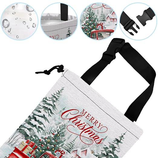 Car Garbage Bag Hanging Car Trash Can for Back Seat with Drawstring