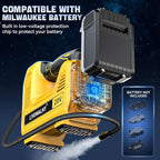 Cordless Tire Inflator Portable Air Compressor Tire Air Pump Compatible With Dewalt 20V Battery - 160PSI Auto Pump with Digital Pressure Gauge for Car Tires, Bicycle, Balloons (Tool Only)