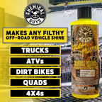 CWS20216 Tough Mudder Foaming Truck, Off Road, ATV and RV Heavy Duty Wash Soap, (Works with Foam Cannons, Foam Guns or Bucket Washes), 16 fl oz, Lemon Scent