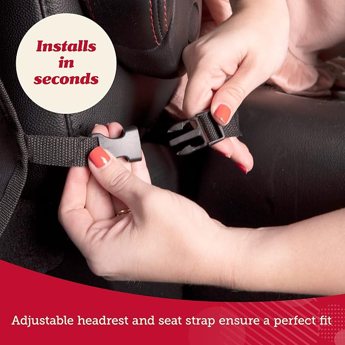 Heavy Duty Kick Mats (2 Pk) - Back Seat Protector, Sag Proof, Waterproof, Car Back Seat Cover for Kids Who Make Big Messes, 3 Reinforced Storage Pockets, Premium Oxford Fabric (Red)