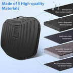 Leather Car Seat Cushion, Comfortable Memory Foam Seat Cushions for Driving Waterproof Adult Booster Seat Cushion for Cars, Truck Driver Automotive SUV Office Chair, Hand-held, 3 Inches Black