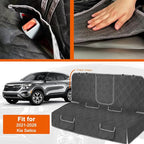 Dog Car Seat Cover Compatible with 2021-2026 Kia Seltos, Waterproof Pet Bench Seat Cover for Back Seat, 600D Heavy Duty Scratch Proof Nonslip Truck Seat Covers for Dogs