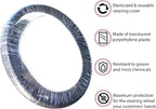 Steering Wheel Protector Clear Plastic Cover Disposable Pack of 100 Universal Automobile Protection