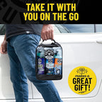 Quick Detailing Kit With Storage Bag, Raging Rhino SmartOne Exterior Spray, Interior Cleaner, Tire Shine, Microfiber Towels, And Applicators Giftable Car Care Set