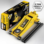 3 Ton Hydraulic Floor Jack Dual Pump for Quickly Car Lift, Low Profile Service Jack, 6600 lb Capacity