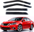 KPY Rain Guards Fit for 2013-2019 Nissan Sentra, Out-Channel Window Visors Vent Wind Deflectors 4PC, Car Accessories for 13-19 Sentra