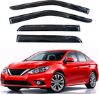 KPY Rain Guards Fit for 2013-2019 Nissan Sentra, Out-Channel Window Visors Vent Wind Deflectors 4PC, Car Accessories for 13-19 Sentra