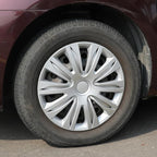4-Pack 13 Inches Wheel Rim Cover Hubcaps,Redesign Fashion Style Replacement Hubcaps,Car Truck SUV Hub Accessories, Silver