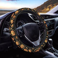 Pumpkin Pattern Car Steering Wheel Cover Soft Sweat Absorbing Non-Slip Steering Wheel Covers 15 inch Universal Fit Alomost Cars SUVs Truck Halloween Car Interior Decoration