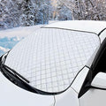 Car Windscreen Cover (57" x 41") Extra Thick 4-Layer Protective Windshield Cover for Car, SUV & Truck, Snow Ice Frost Sun UV Dust Water Resistent, All-Season Windshield Protection