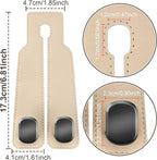 Amelity Car Headrest Hooks, Purse Hook for Vehicle 4 Pack Beige | Universal Car Interior Accessories for Women, Available in 2/4 Pack, Storage Hanger Holds Purses, Backpacks, Grocery Bags