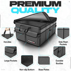 Trunk Organizer For SUV Car Trunk Organizer, Foldable Storage, Car Accessories for Women Men, Collapsible Bag, 600D Oxford, Non Slip Bottom, Straps, Soft Cover (50L)