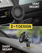 MagicMount Select MagSafe Car Mount for iPhone, Strong Magnetic Phone Holder for Car Magnet Phone Mount with 360° Rotation for Dashboard/Vent Compatible with iPhone 17/16/15/14 Pro Max Android