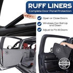 XL Floor Cover with Door Protection, Gray – As Seen on Shark Tank – Fits Full‑Size Crew Cab Trucks with Fold‑Up Seats, Waterproof & Machine Washable – Sturdy XL Dog Hammock for Truck