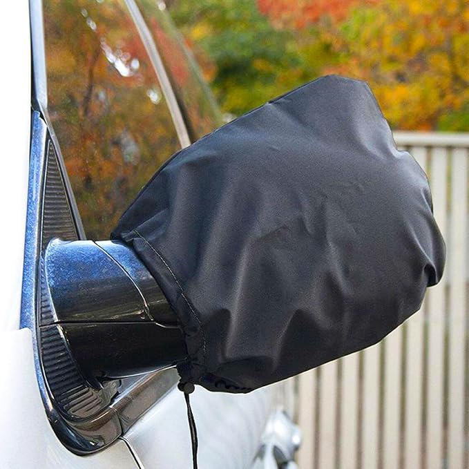 6Pcs Side Mirror Covers, Waterproof Car Side Mirror Protection for Snow, Ice, Bird Droppings - Universal Fit for Cars, SUVs, Winter Rearview Guard, Auto Exterior Accessories with Drawstrings
