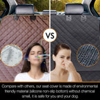 Car Seat Cover Waterproof Back Seat Cover for Kids and Dogs Without Smell Heavy Duty and Nonslip Rear Seat Protector Non Stick Fur Bench Seat Cover for SUV Van Easy to Install Machine Washable