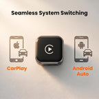 2 in 1 Wireless CarPlay and Android Auto Adapter, Wired to Wireless CarPlay Dongle, Plug and Play Easy Setup, 5GHz WiFi Smooth Connectivity, 2026 Upgraded Wireless Car Adapter for Wired Cars