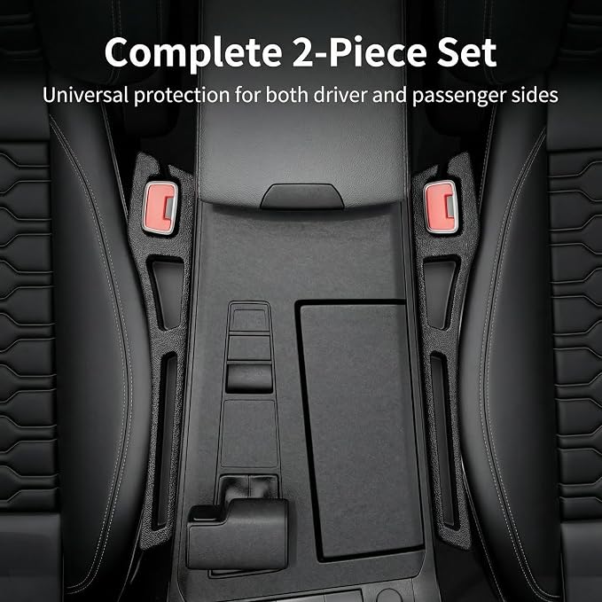 No Drop Seat Guard, Car Seat Gap Filler, Car Gap Filler Organizer, Universal Drop Seat Guards for Cars, Car Accessories Interior Prevent Stop Cellphone Wallet Keys Coins and Card from Dropping