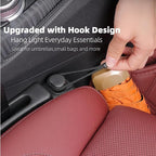 Car Seat Gap Filler 2 Pack, Upgraded 3-in-1 Car Seat Gap Plug Organizer with Storage Slot & Hook, Universal Fit No-Drop Seat Side Gap Seam Filler Between Seat & Console for Car, SUV, Truck