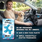Little Pup 96613-6PK Blue Raspberry Slushy Scent Car Air Freshener Clip Provides Long-Lasting Freshness in a Compact Design, Fights Odors for up to 45 Days, Cute Car Odor Eliminator, Pack of 6