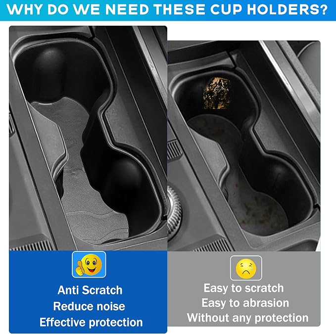 Cup Holder Insert for GMC Hummer EV 2026 2025 2024 2023 2022 Accessories Center Console Silicone Cup Holder Drink Bottle Holder Organizer Non-Slip Interior Decoration for Hummer EV SUV Black