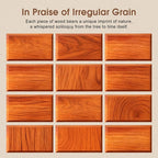 Car Air Freshener - 3 Pack (Amber-Teak-Pine) Wooden Air Freshener, Natural Essential Oil Scents, Car Accessories for Women, Smell Good Premium Automotive Gift Set - Metal Clip Included