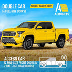 Extra Durable Window Deflectors Tape-On Window Visors Rain Guards Fit for Toyota Tacoma 2024-2026 Double Cab, Sun Visors, Wind VentVisors, Window Vent Shades, Exterior Car Accessories - 2 pcs. AG0849
