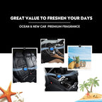 Car Air Freshener Vent Clips, 8 PK, 6 Ocean, 2 New Car Scent, Long Lasting Air Fresheners for Men & Women, Up to 240 Days, Odor Eliminator