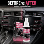 Car Interior Cleaner Spray Kit, Dashboard & Trim Detailer for Plastic, Vinyl, Rubber, Door Panels, Consoles & Finished Leather, Non-Greasy Auto Interior Cleaner with Towel & Sponge