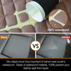 Car Seat Cover Waterproof Back Seat Cover for Kids and Dogs Without Smell Heavy Duty and Nonslip Rear Seat Protector Non Stick Fur Bench Seat Cover for SUV Van Easy to Install Machine Washable