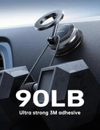 【Newest Vacuum Magnetic Phone Holder for Car Phone Holder Mount【Movable Vacuum Suction】 Magsafe Car Mount Cell Phone Holders for Your Car Accessories for Women Men for iPhone 17 16 -Black
