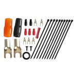 RD True 4 Gauge Car Audio Cable Amp Wiring Kit - 2 Channel Rock Direct CCA Power Cable Amplifier Install Wiring Kit