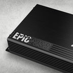 EPICFOUR 4-Channel Amplifier Car Audio 800W RMS, Compact Digital Class D, High/Low Pass Crossover, RCA Line Level Inputs for Aftermarket Radios, Epicenter Link, Smart Auto Protection