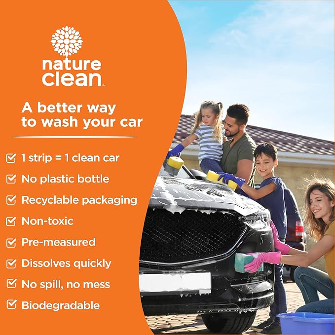 Eco-Friendly Foaming Car Wash Soap Strips 36 count- Your Non-Toxic Car Detergent Solution for a Gleaming Ride!