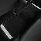 Bling Diamond Car Mats Shining Carpet Crystal Rhinestones Sparkly Glitter Floor Mats with Anti-Slip PVC Heel Pad Universal for Automotive SUV, Sedan, Van, 3pcs for Girl Women, Black Silver