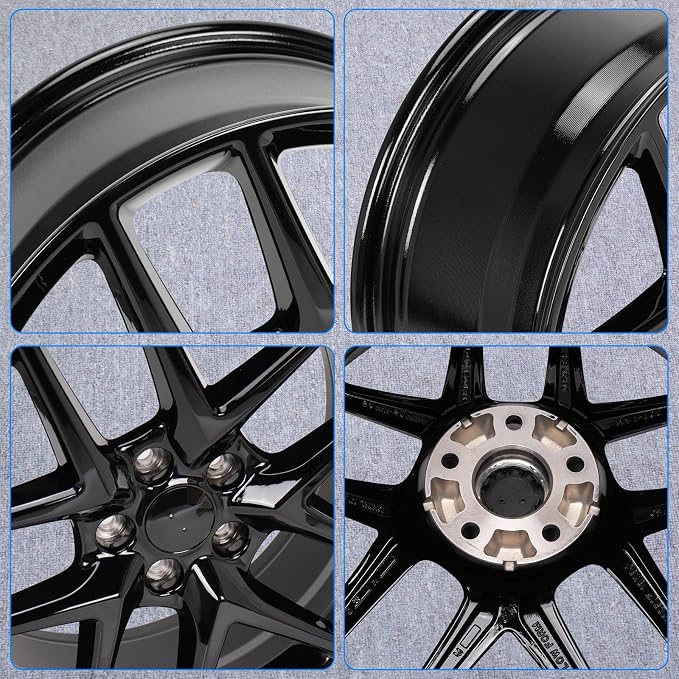 New 18x8" 18 Inch Premium Aluminum Alloy Wheel Rim Compatible with 2016-2024 Honda Civic, OEM Design, Alloy Replacement Wheel, Direct Fit, Super Duty Car Rims Replacement, OE Stock Specs