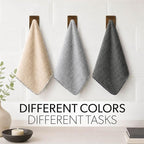AllSwipe Multi-Purpose Microfiber Towels for Cars, Microfiber Cleaning Cloth Multi Color Drying Towels Car Detailing for Wash Interior and Glass, 14 x 12 Inch - 6 Pack