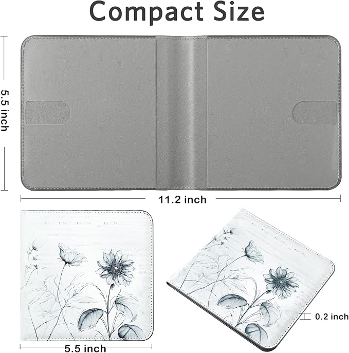 CoBak Car Registration and Insurance Holder - Small and Lightweight Vehicle Glove Box Car Organizer, Auto Truck Comparment Accessories Case for Essential Document, Driver License (Sunflower)