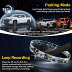 Front 4K Dash Cam Suitable for Toyota Tundra 2022-2026 Hybrid & Sequoia 2023-2026 (Gen3), Integrated Camera,OEM Look,2160P Video HDR,Built-in 5.8G WiFi& APP,GPS,Plug&Play,G-Sensor
