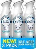 Air Mist, Air Freshener Spray, Odor Fighting Room Spray, Deodorizer for Home Bathroom Kitchen Office Apartment Dorm Room Classroom, Heavy Duty Crisp Clean Scent, 8.1oz (Pack of 3)