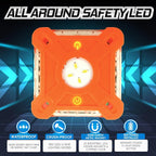 Emergency Lights for Vehicles 3-Pack | LED Road Flares | Flares Emergency Road | LED Emergency Flares Include Batteries, Case, Whistle and are Stronger, Brighter & Better than round LED Flares