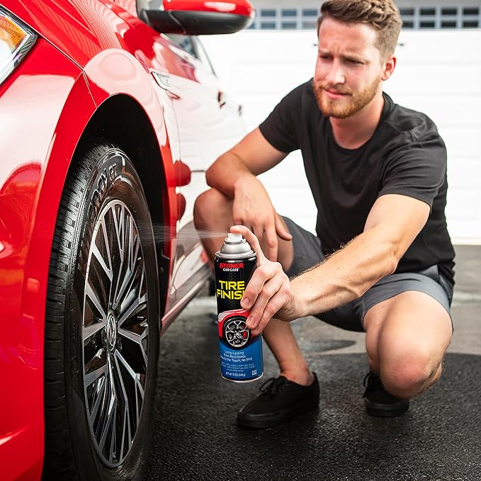 91094-2PK More Shine Tire Finish – Tire Shine Spray Restores Deep Matte Black Finish with Long-Lasting Rain-Resistant Protection, Dry-to-Touch – 12 oz (Pack of 2)