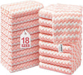 Microfiber Cleaning Cloths – 18 Pack, 10" x 10", Pink – Reusable, Lint-Free, Super Absorbent Towels for Kitchen, Car, and Household Cleaning