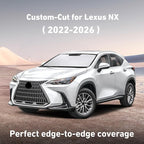 Windshield Sunshade Compatible for Lexus NX 2022-2024 2025 2026, Sun Visor for Front Windshield & Window Sun Shade Cover, UV Heat Blocker & Protector, Car Accessories