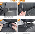 2-in-1 Car Seat Protector & Kick Mat with iPad Holder - Kids Backseat Organizer with Touchscreen Pocket, Storage Pockets & Waterproof Cover for Child Safety and Mess-Free Rides