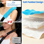 Soft Auto Seat Belt Cover Seatbelt Shoulder Pad Cushions 2 PCS for a More Comfortable Driving Universal Fit for All Cars and Backpack Blue