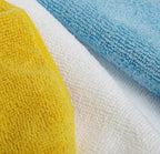Microfiber Cleaning Cloths, Highly Absorbent, Scratch-Free, Ultra-Soft, Non-Abrasive, Reusable and Washable, 16" x 12", Blue/White/Yellow, 48-Pack