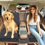 Dog Car Seat Cover for Back Seat, Waterproof Non-Slip Car Seat Covers Protector Scratchproof, Pet Bench Seat Covers for Cars, Trucks, Large Sedan, Large SUV (56" W*52" L)